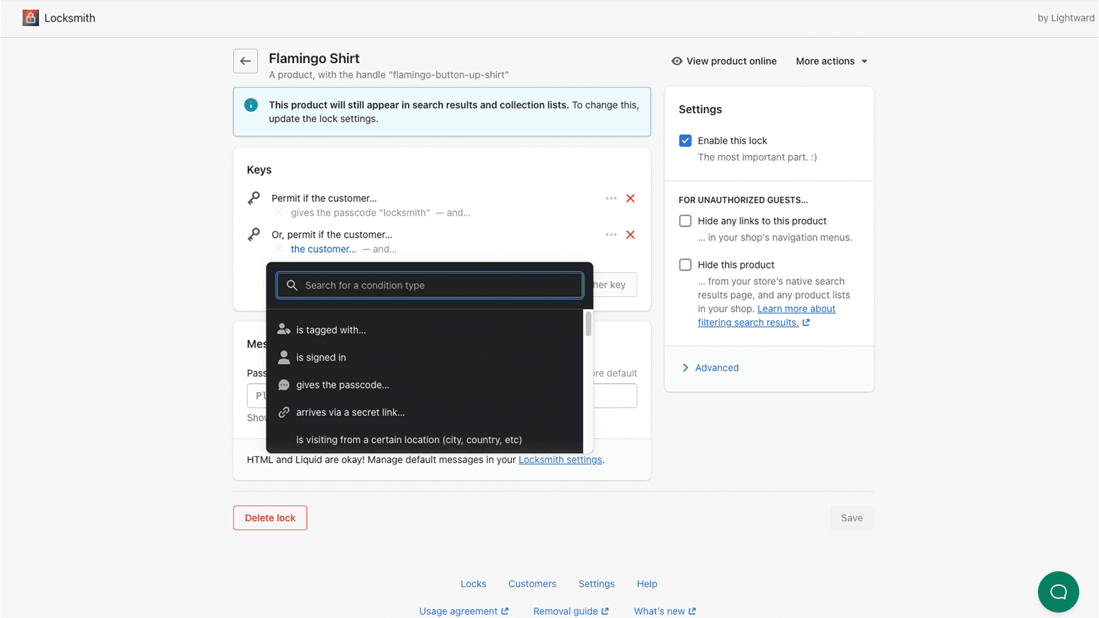 Locksmith screenshot 2