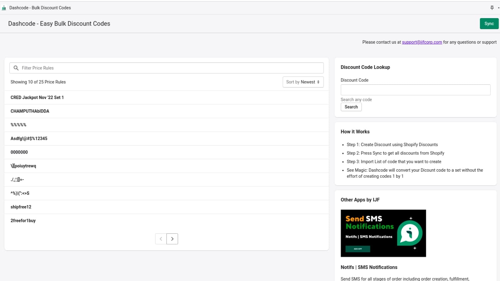 Dashcode ‑ Bulk Discount Codes screenshot 1