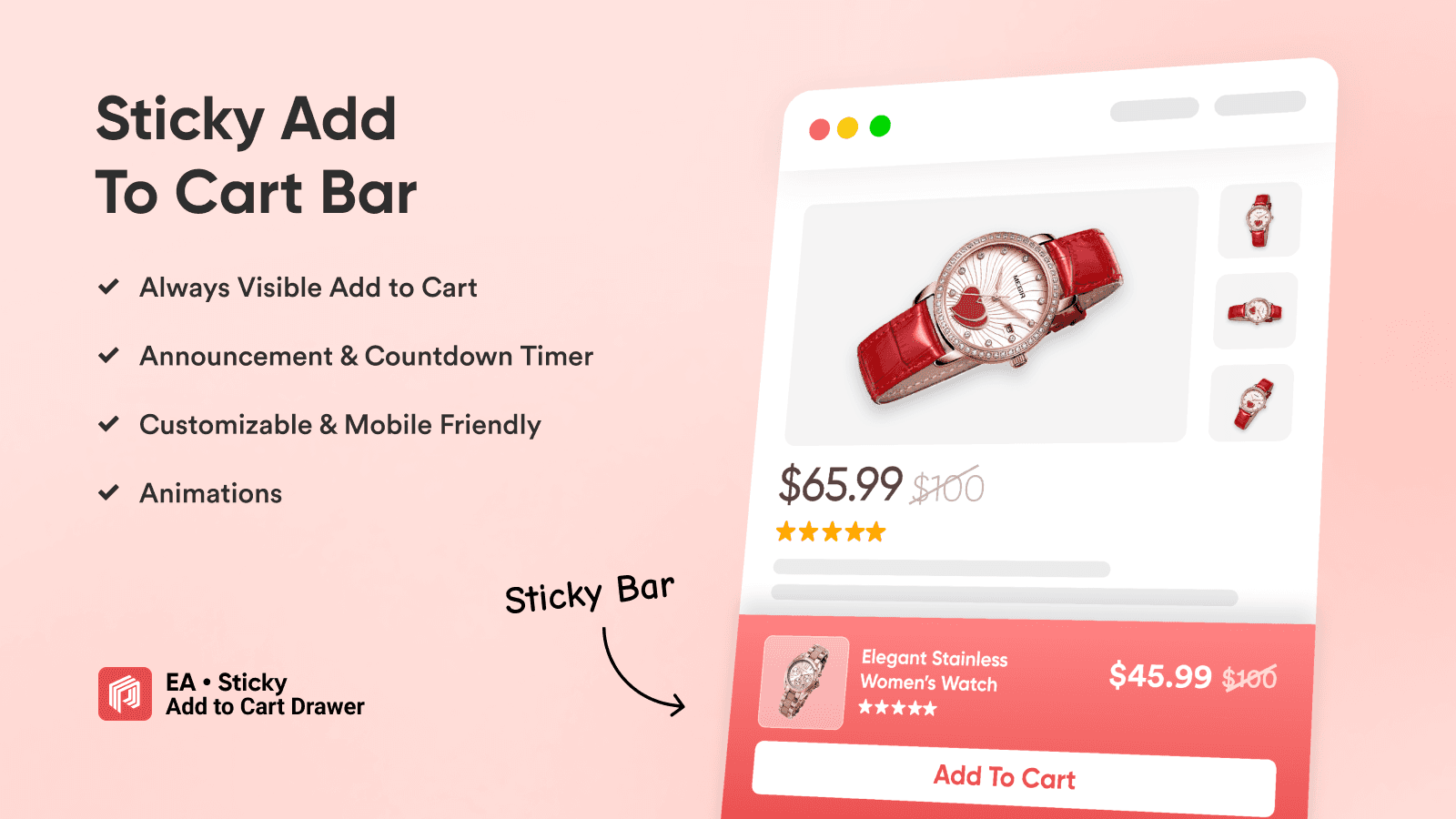 EA Sticky Add to Cart Drawer screenshot 2