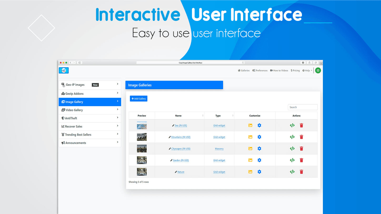 Cozy Image Gallery screenshot 1