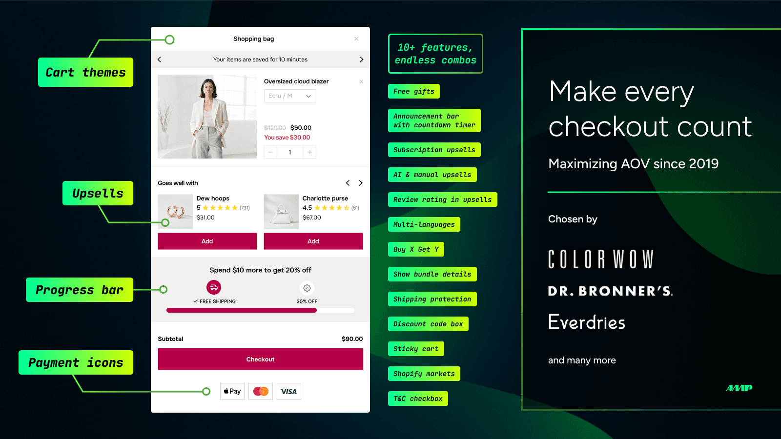 Amp Slide Cart Upsell Drawer screenshot 2