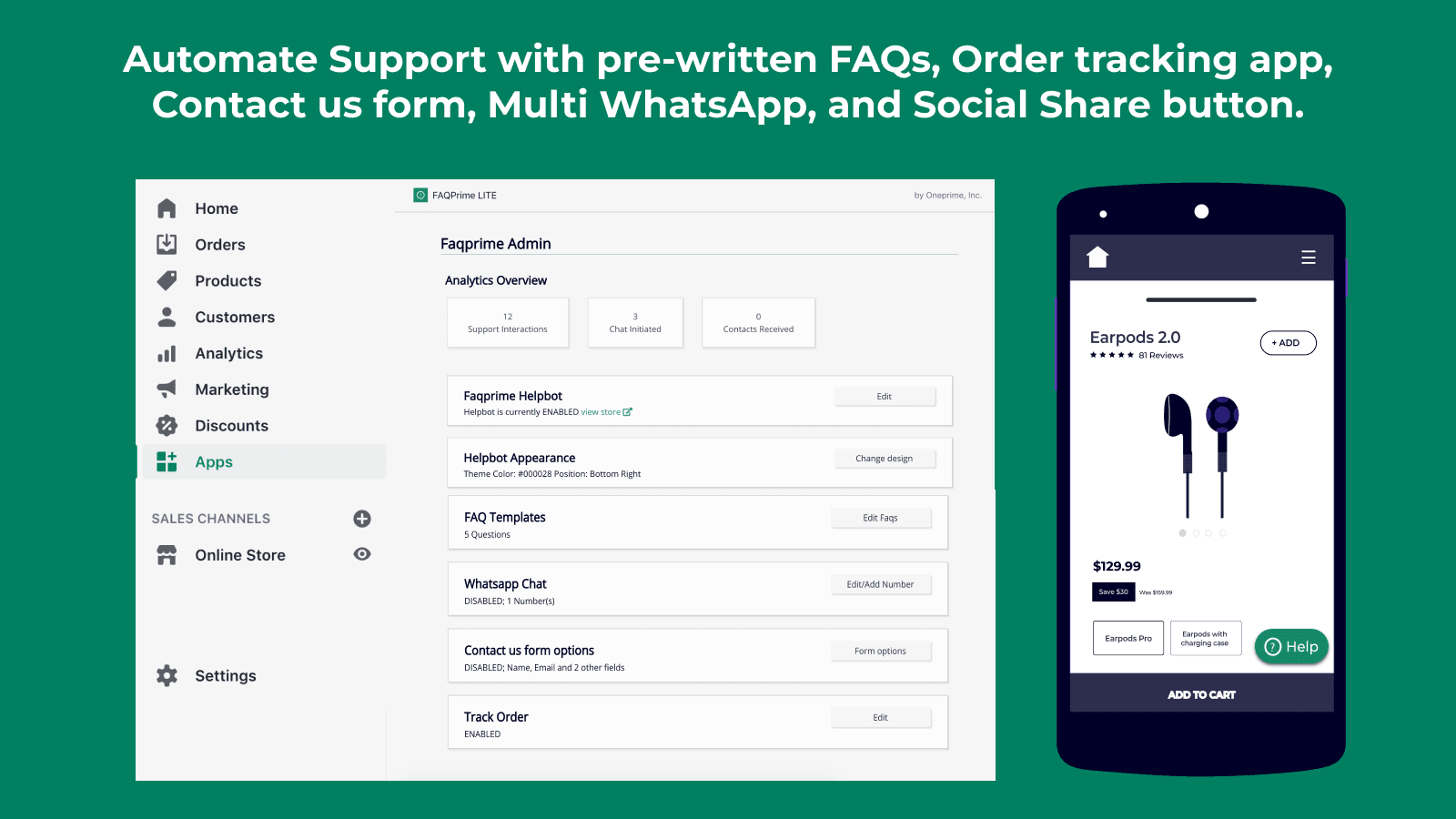 FAQPRIME: FAQ, WhatsApp, Track screenshot 2