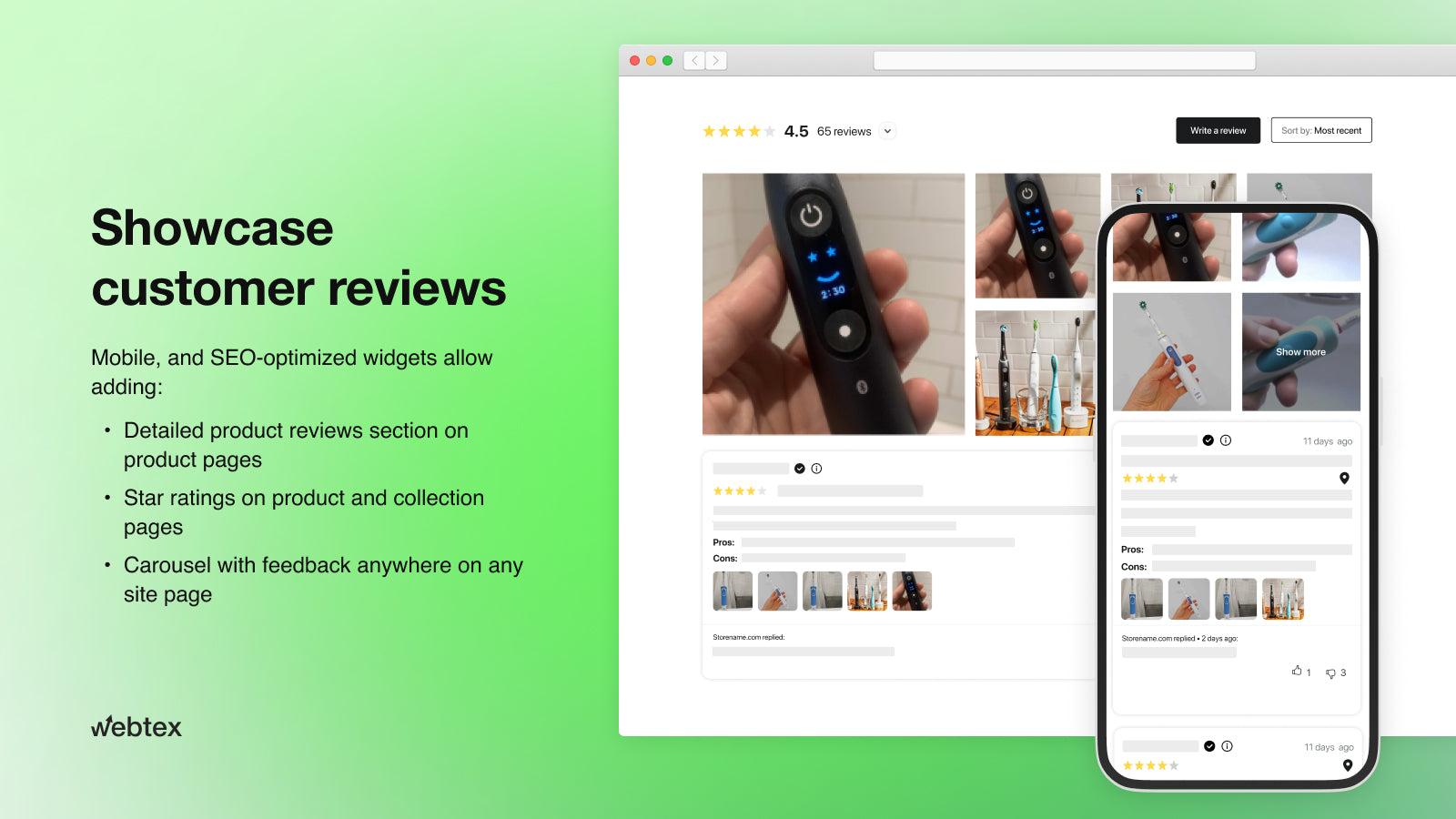 Webtex Product Reviews screenshot 2