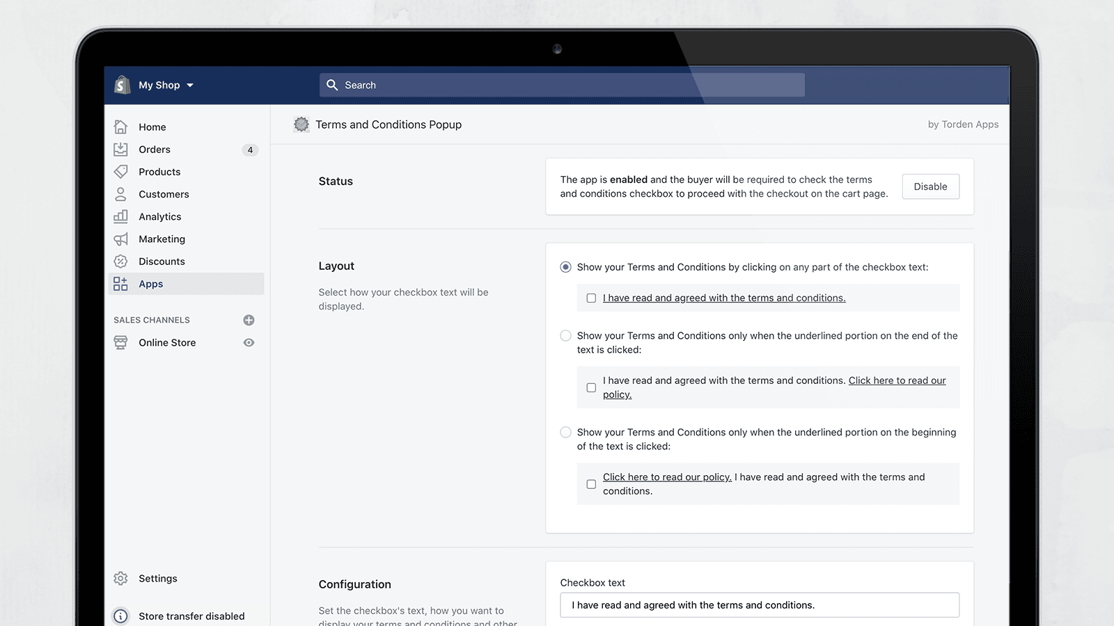 TRDN: Terms & Conditions Popup screenshot 2