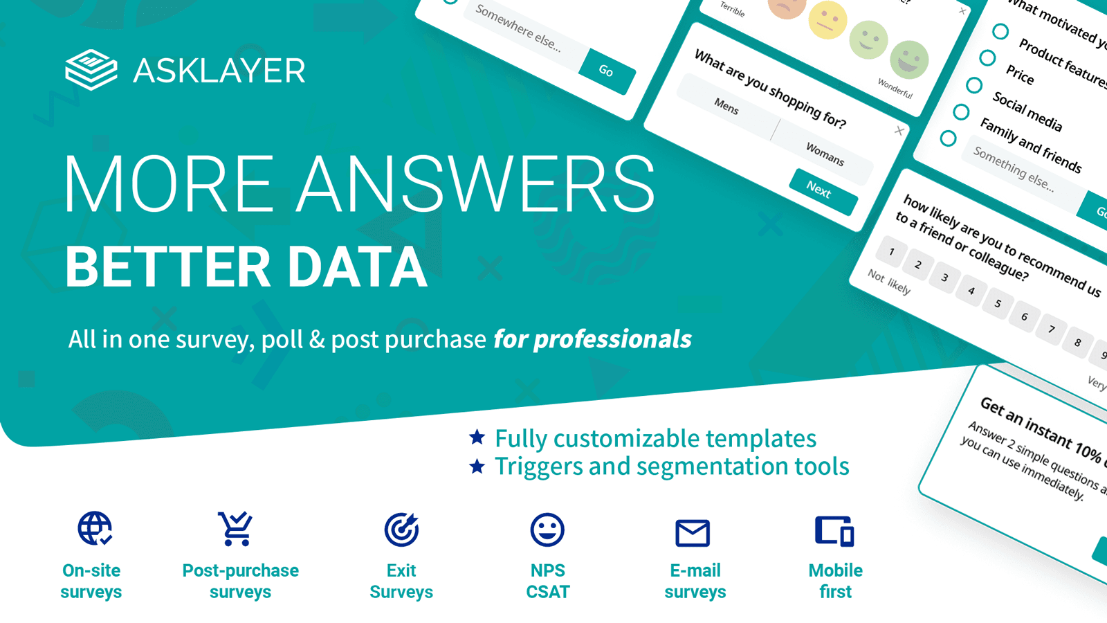 Asklayer Survey & NPS for pros screenshot 1