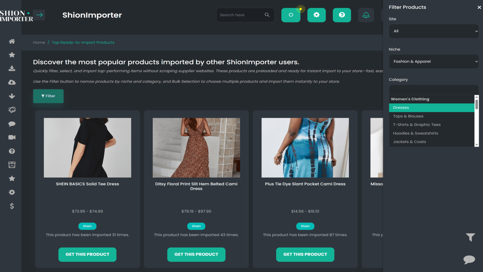 Shein and Temu dropshipping screenshot 1