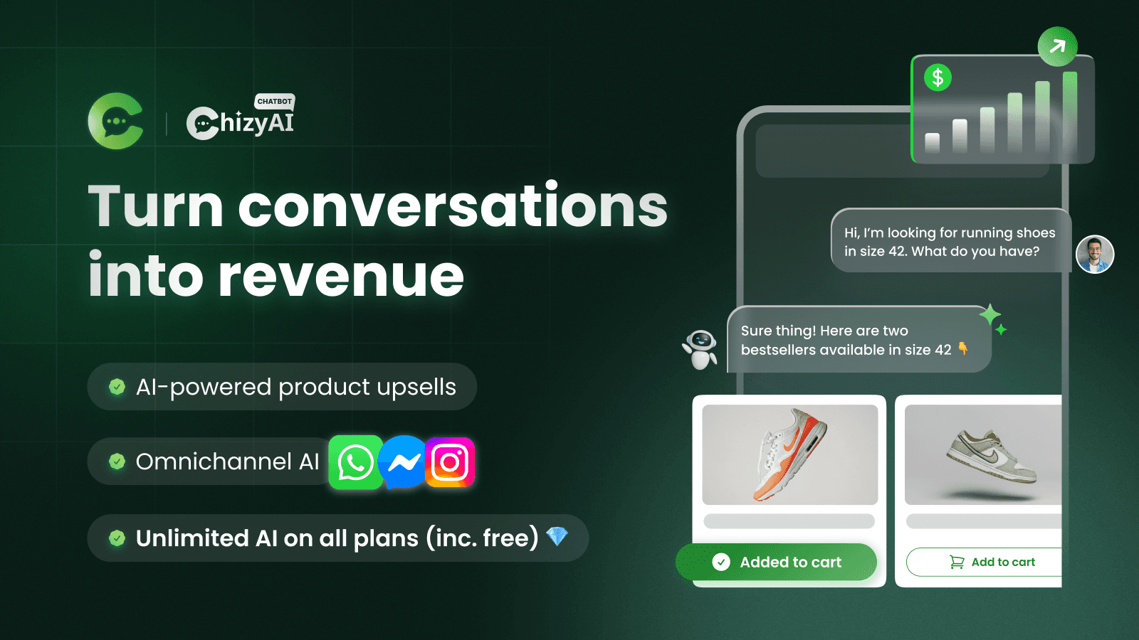 Chizy: AI Chatbot & Live Chat screenshot 1