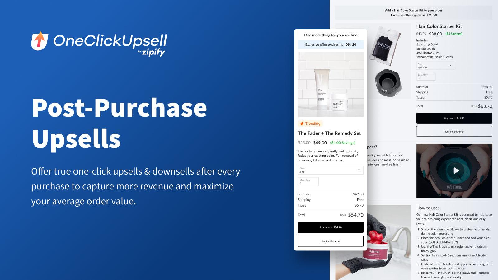One Click Upsell ‑ Zipify OCU screenshot 2