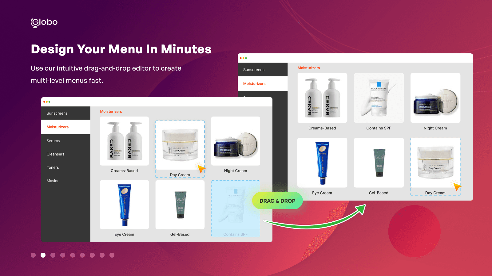 Globo Mega Menu, Navigation screenshot 2