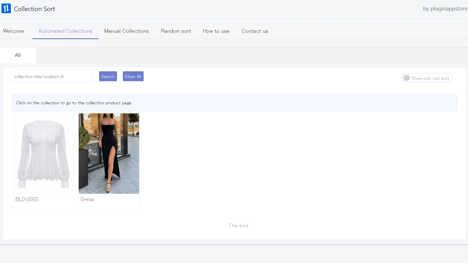 Flexible Collection Sort screenshot 2