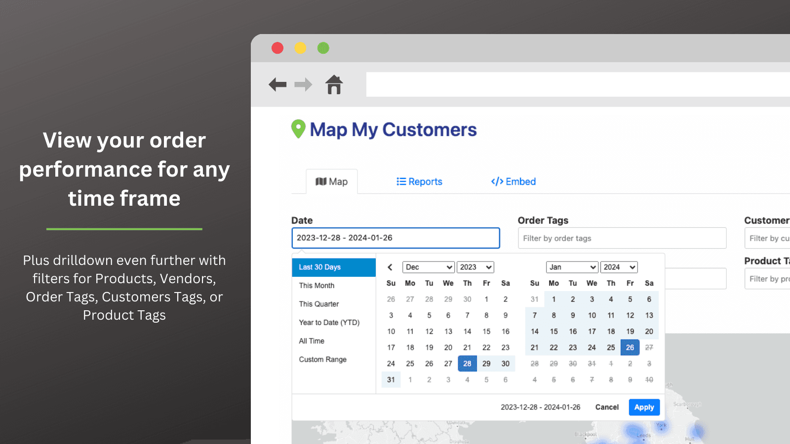 Map My Customers ‑ Orders Map screenshot 2
