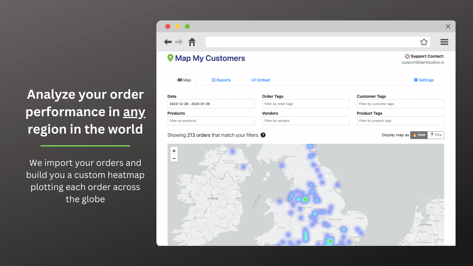 Map My Customers ‑ Orders Map screenshot 1