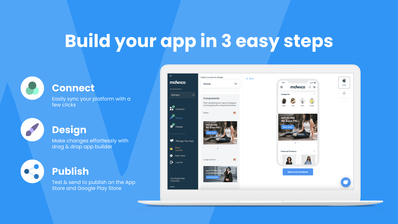 Mobile App Builder ‑ Mowico screenshot 1