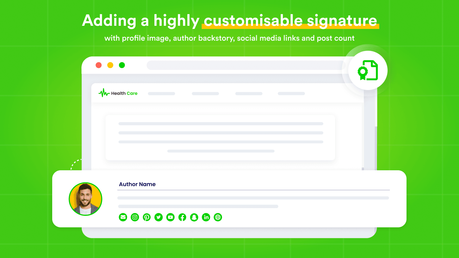 LFS Author Signature screenshot 1