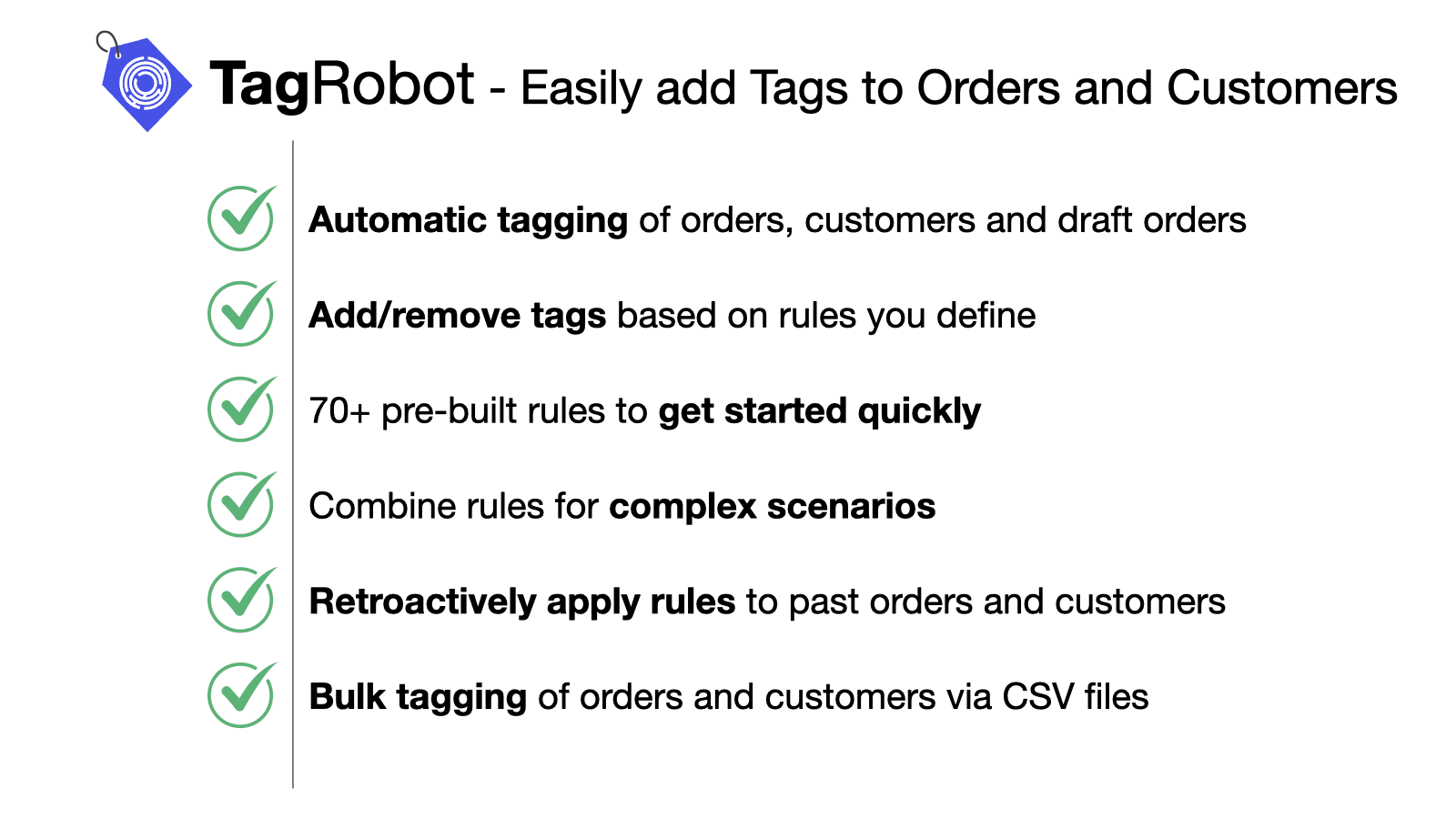 TR: Auto Tag Orders, Customers screenshot 1