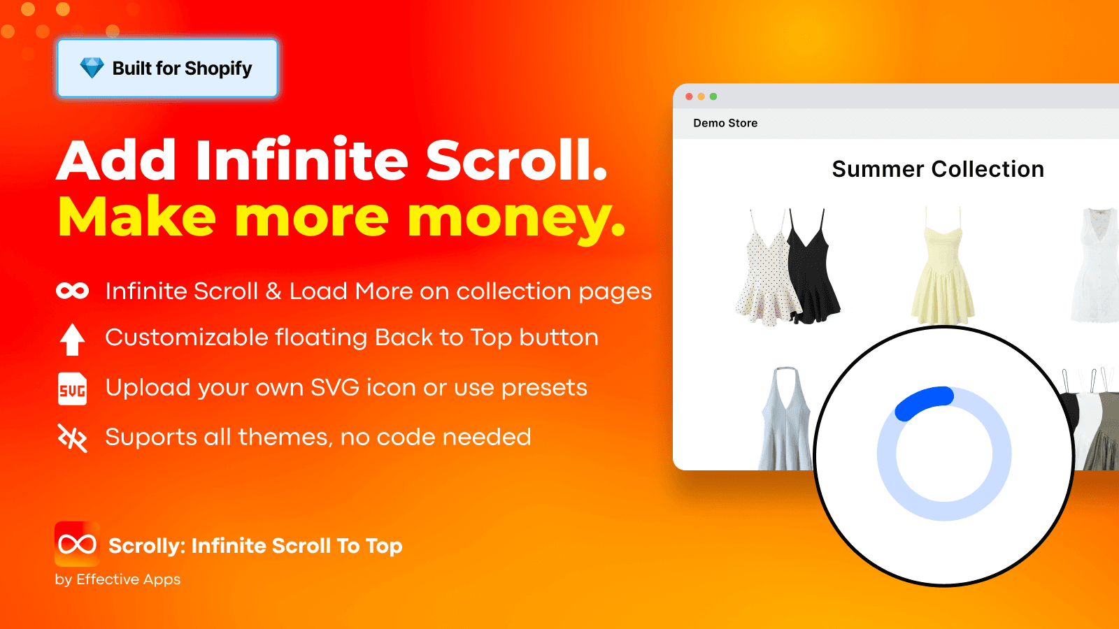 Scrolly Infinite Scroll To Top screenshot 1