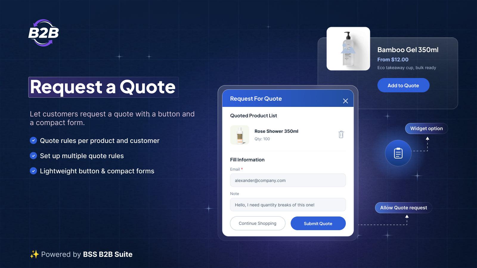 BSS B2B Request a Quote, Order screenshot 2