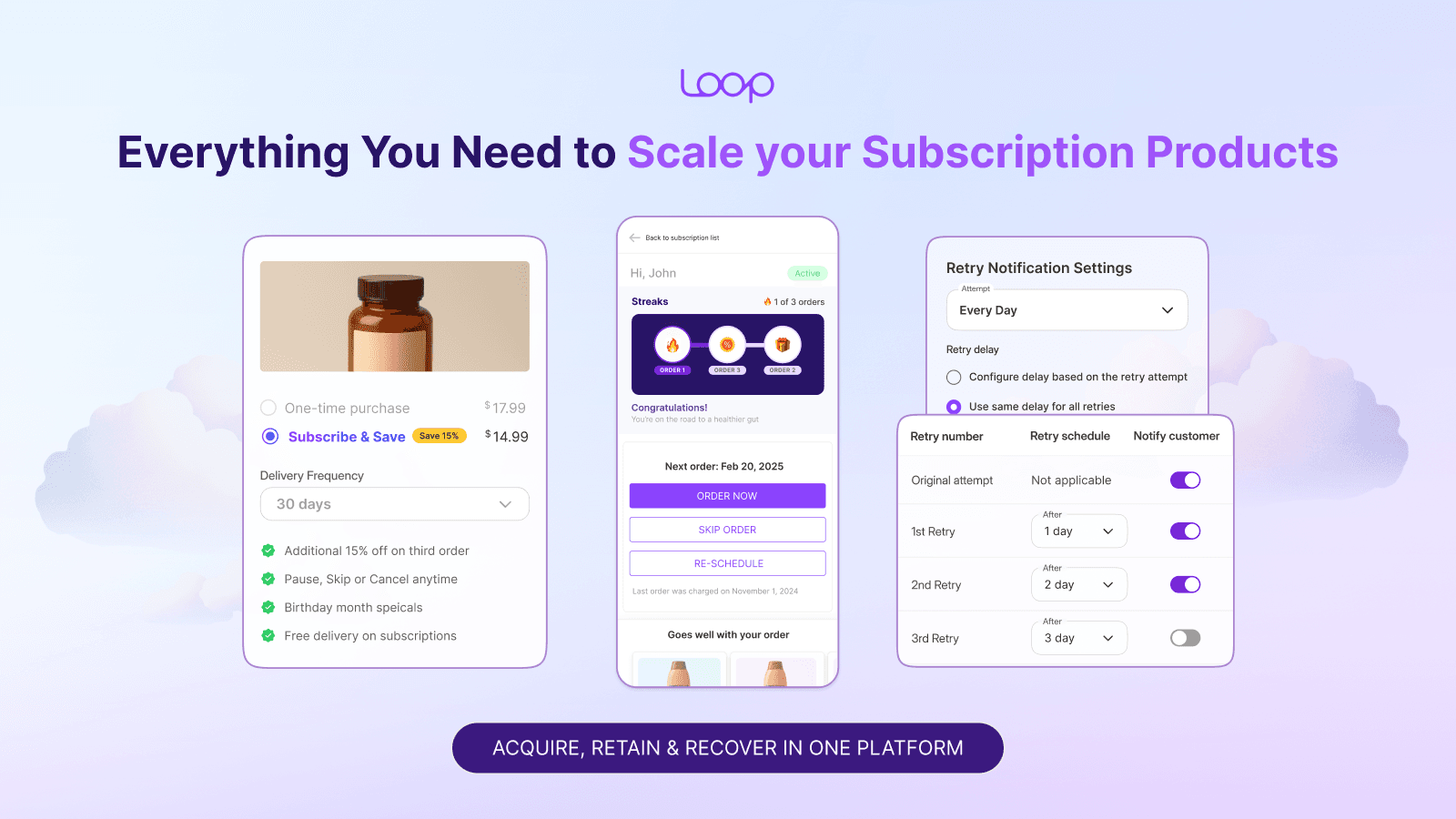 Loop Subscriptions App screenshot 1