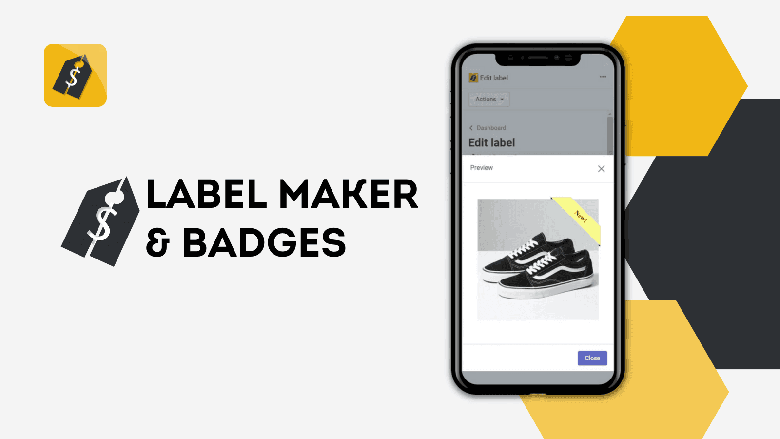 iSense Label Maker & Badges screenshot 1