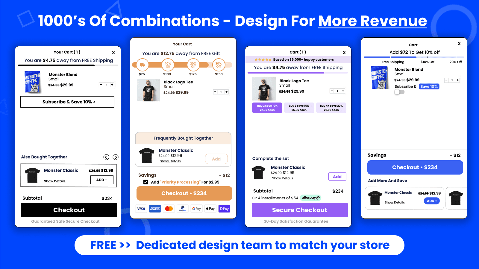 Monster Cart Upsell+Free Gift screenshot 2