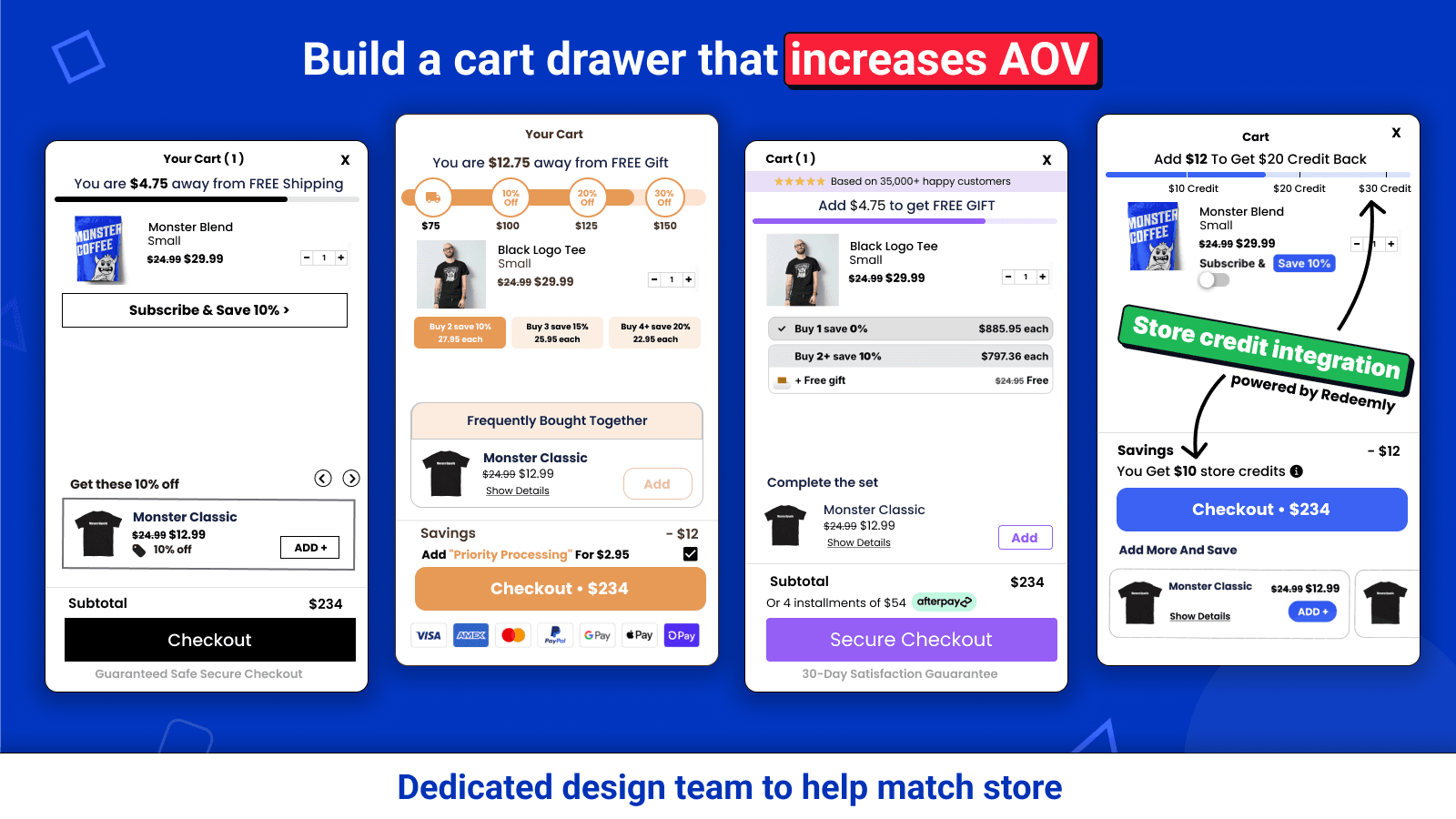 Monster Cart Upsell+ Free Gift screenshot 2