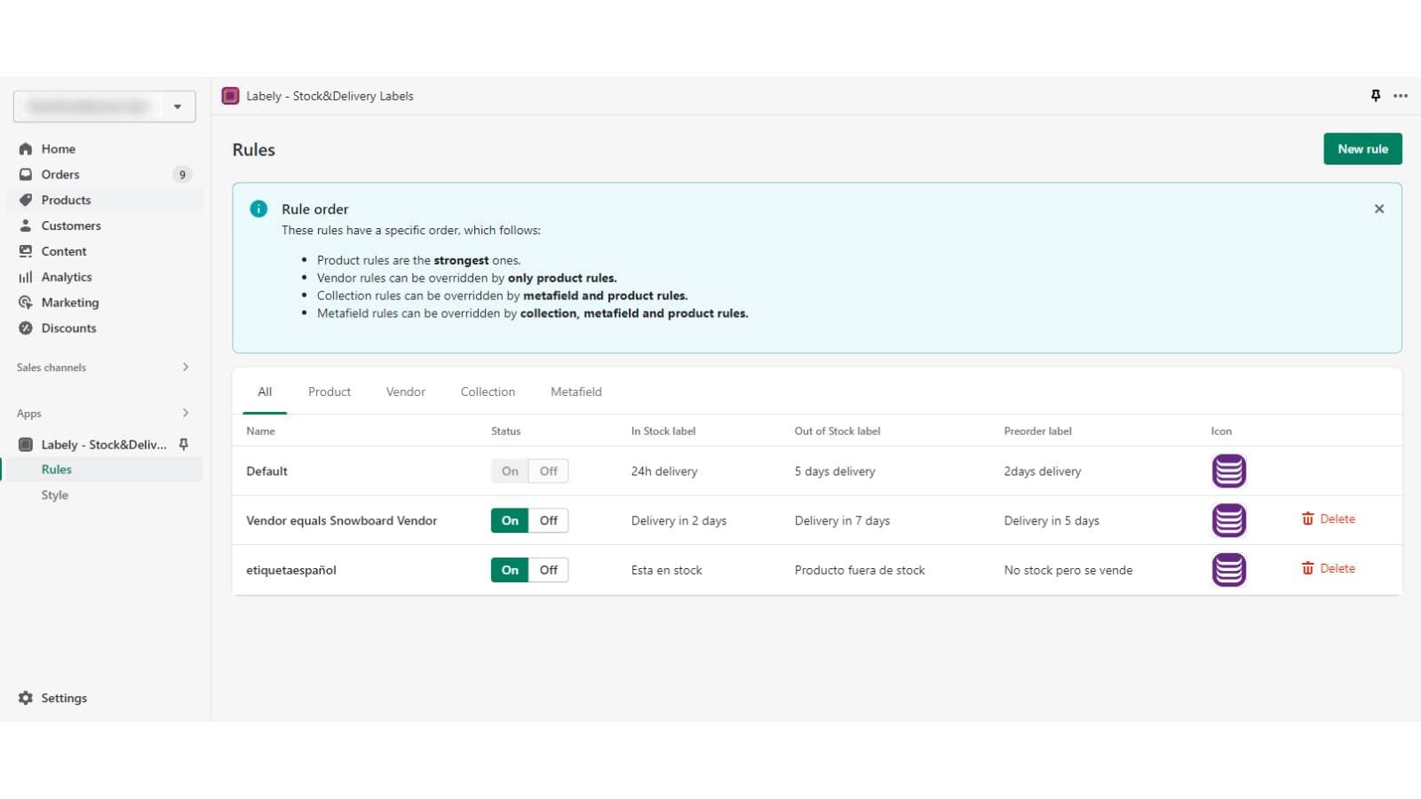 Labely ‑ Stock&Delivery labels screenshot 2