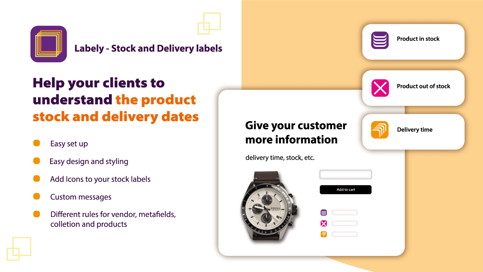 Labely ‑ Stock&Delivery labels screenshot 1