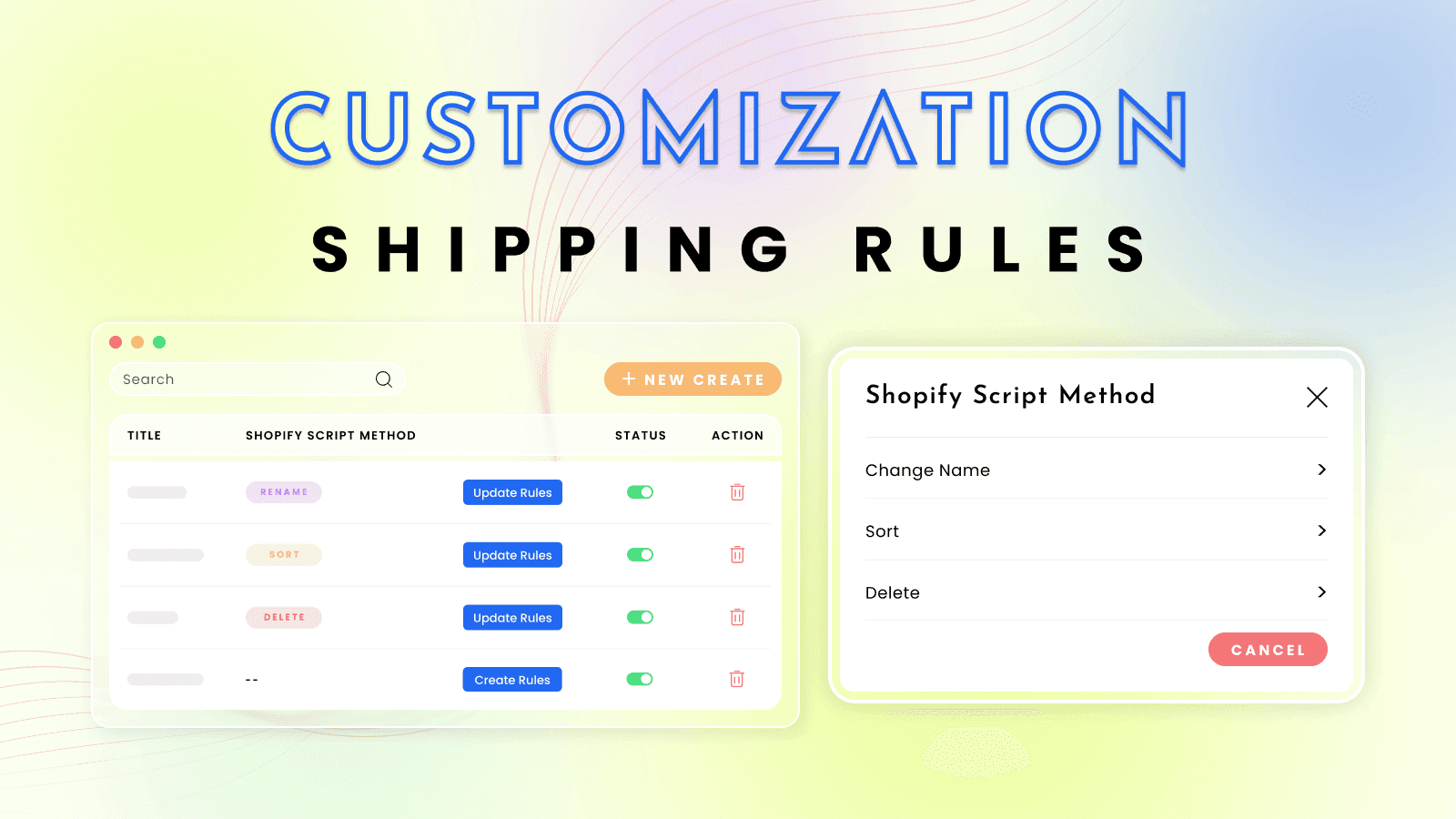 Shipy ‑ Hide Shipping Rules screenshot 1