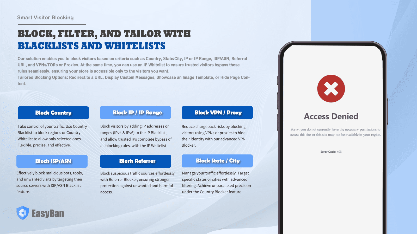 EB Country Blocker Bot Blocker screenshot 2