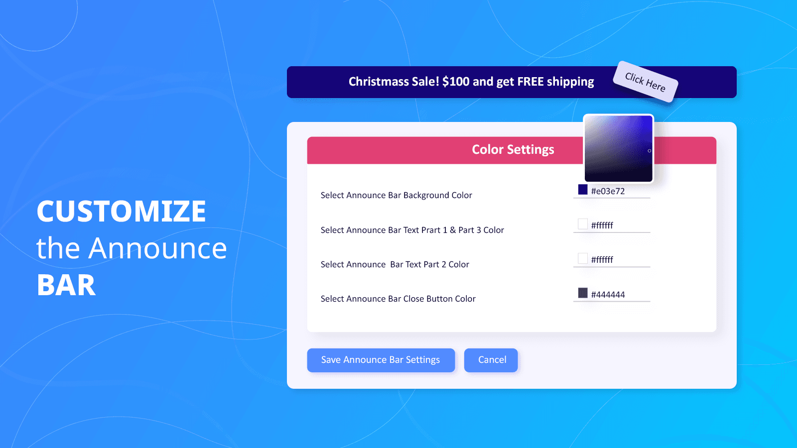 Easy Announce Bar screenshot 2