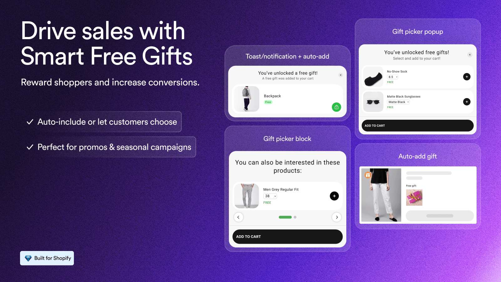 SpurIT BOGO Free Gift Upsell screenshot 2