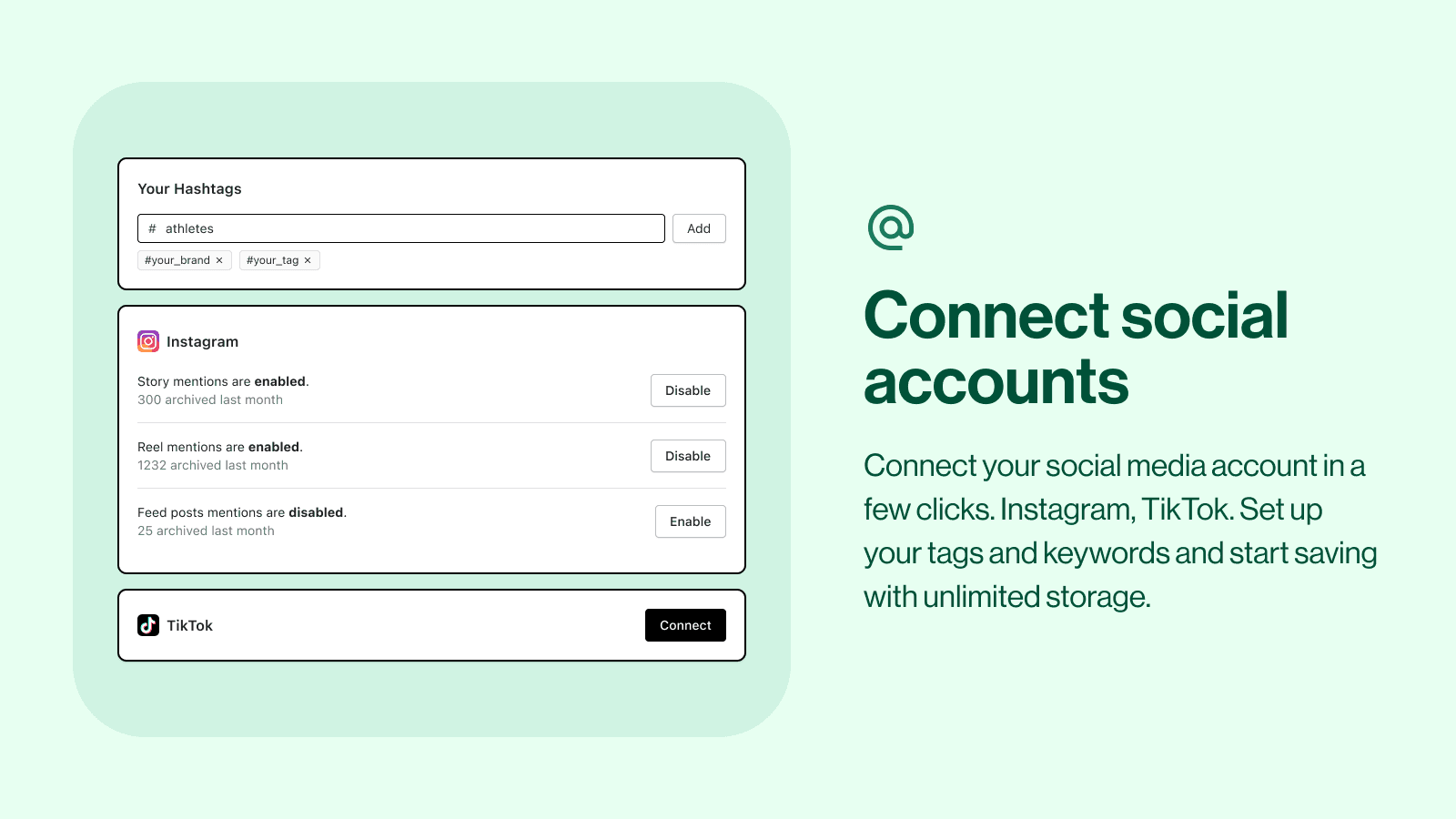 Archive Instagram & TikTok UGC screenshot 2