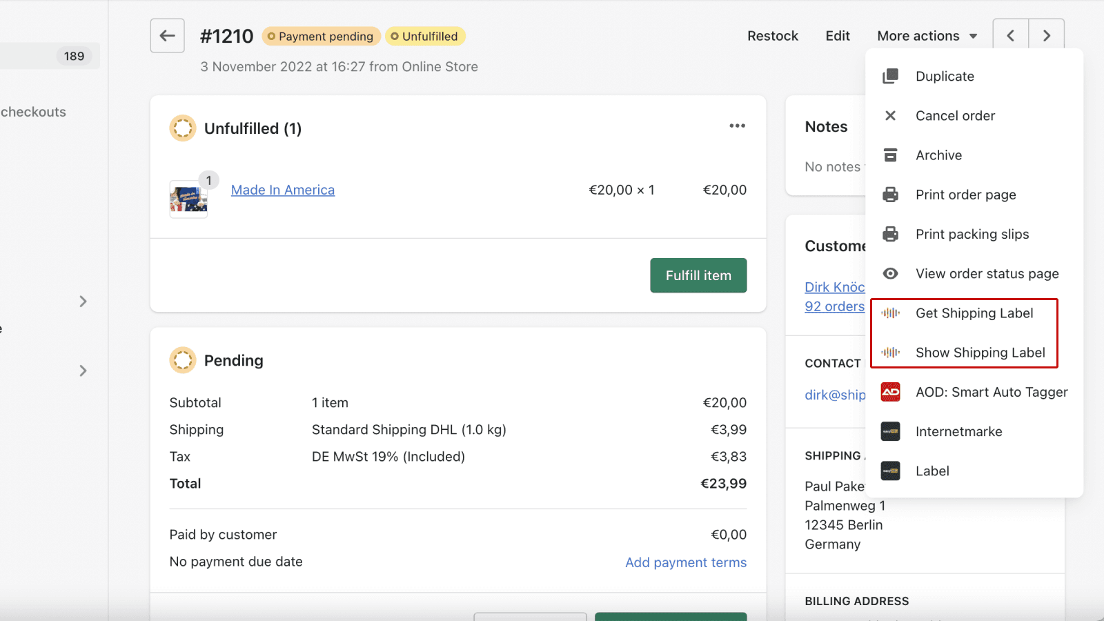 shipcloud App screenshot 1