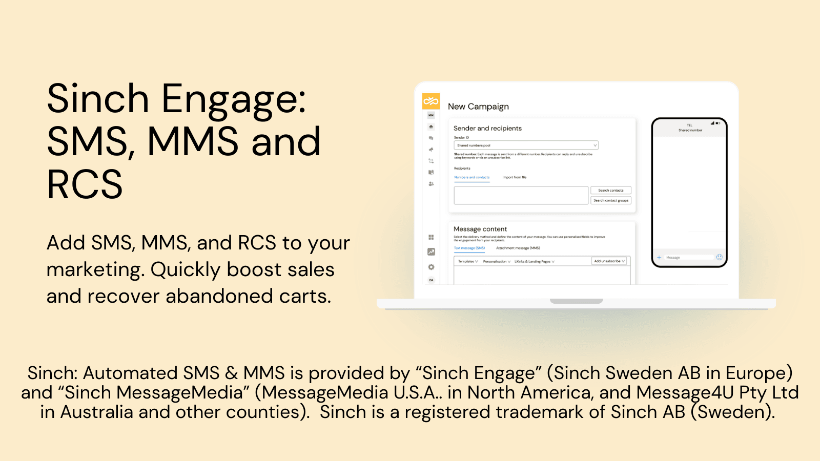 Sinch Engage: SMS, MMS and RCS screenshot 1
