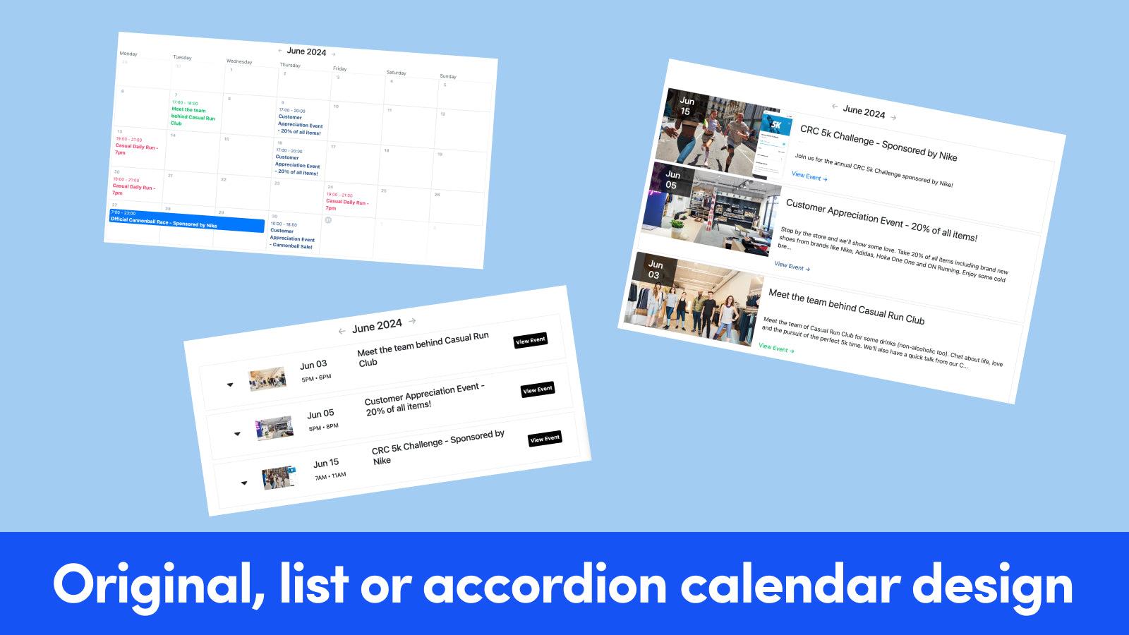 The Shop Events Calendar screenshot 1