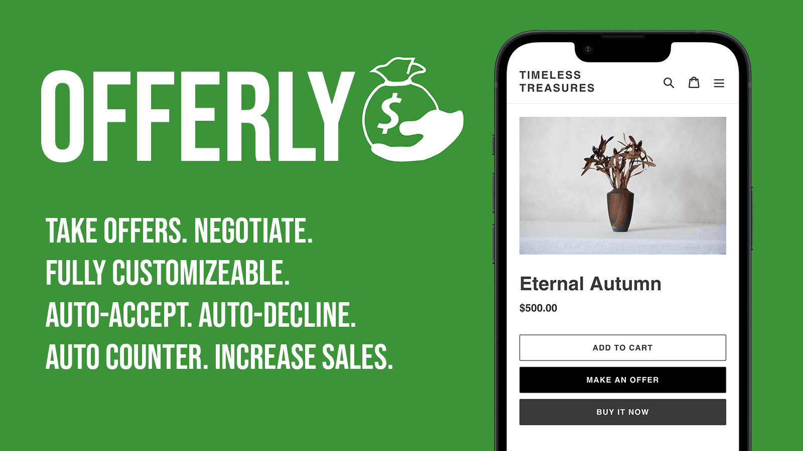 Offerly: Make An Offer Button! screenshot 1