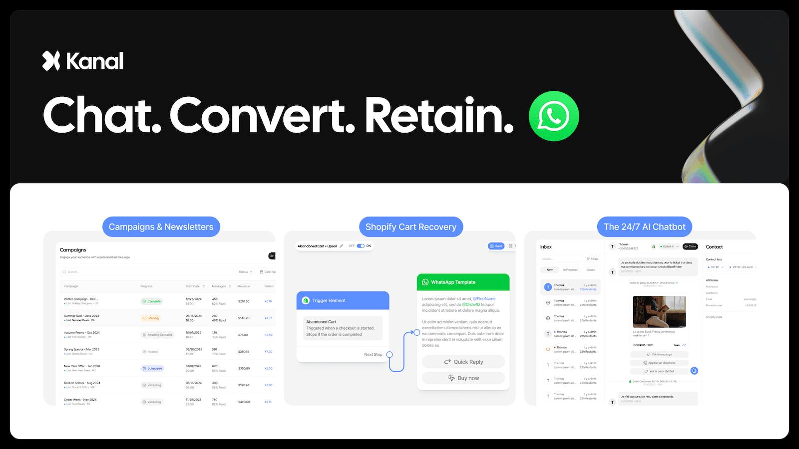 Kanal: WhatsApp Marketing+Chat screenshot 1