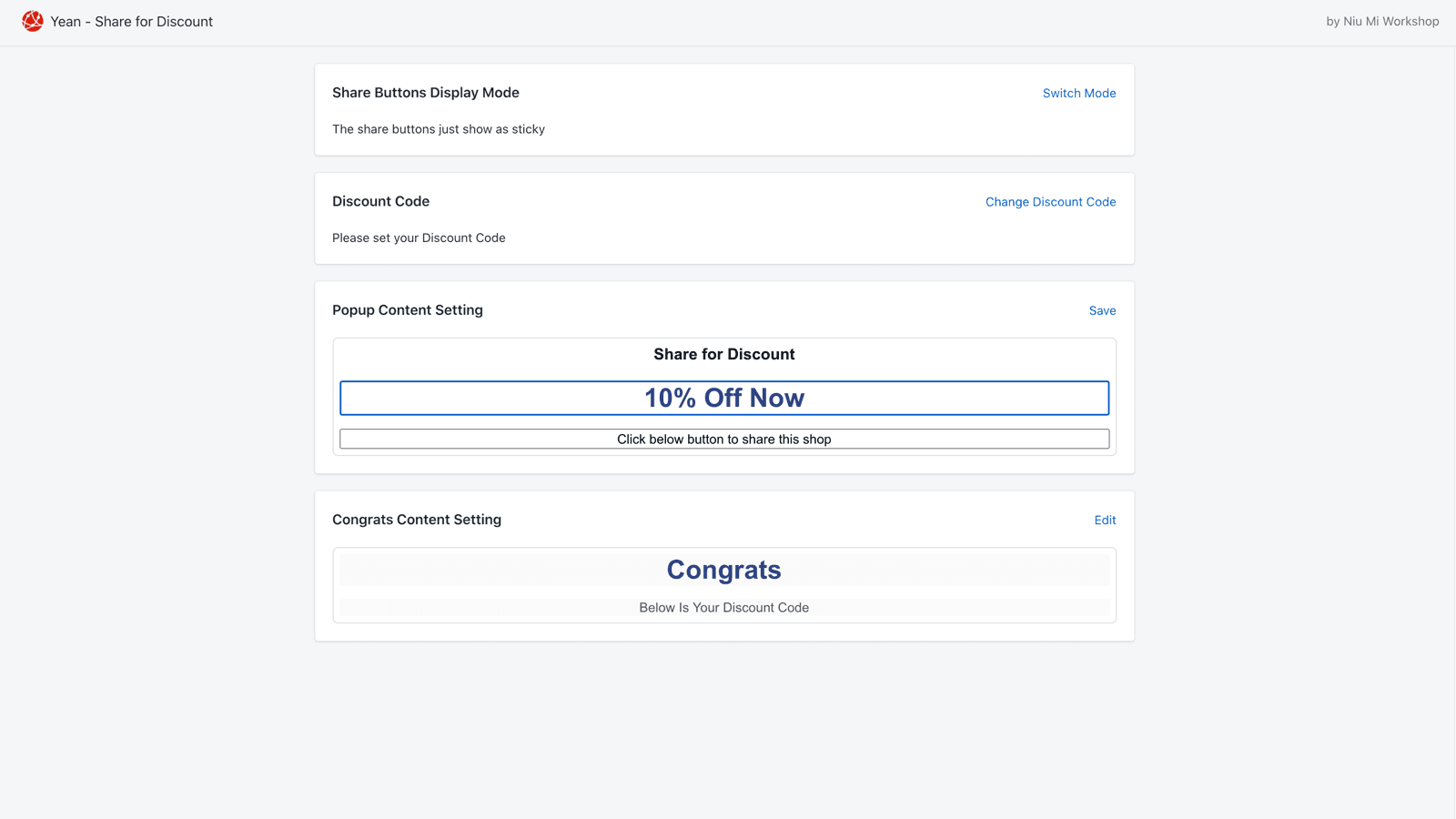 Yean ‑ Share Link Get Discount screenshot 2