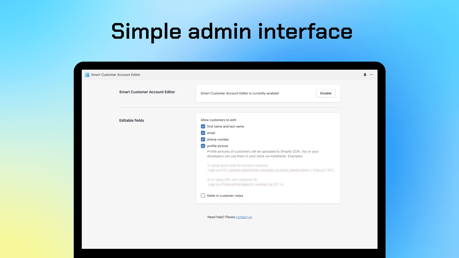 Smart Customer Account Editor screenshot 1