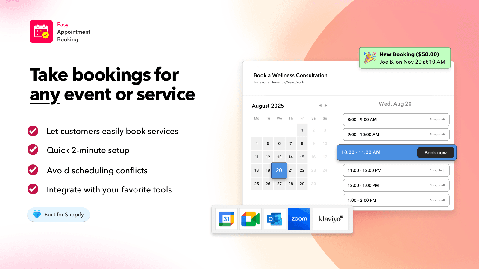 Easy Appointment Booking App screenshot 1