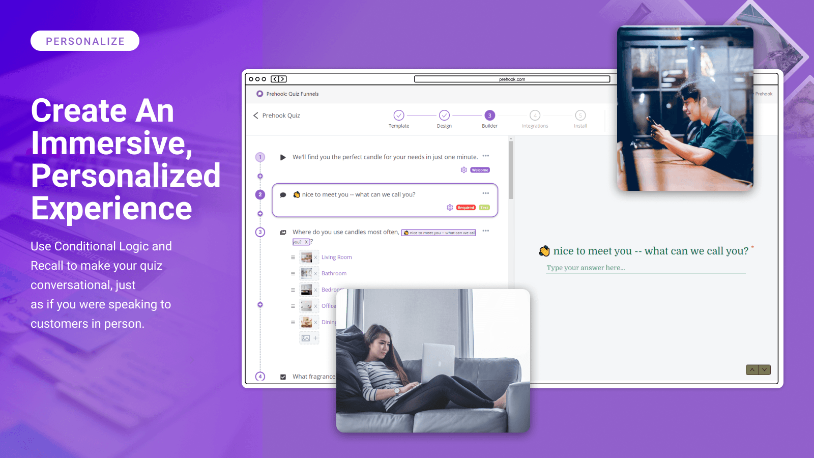 Prehook: Quiz Funnel Builder screenshot 2