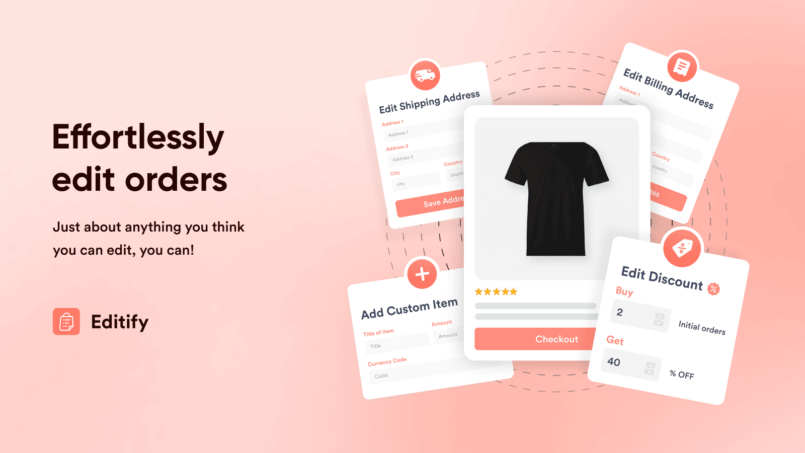 Editify Order Editing & Upsell screenshot 1