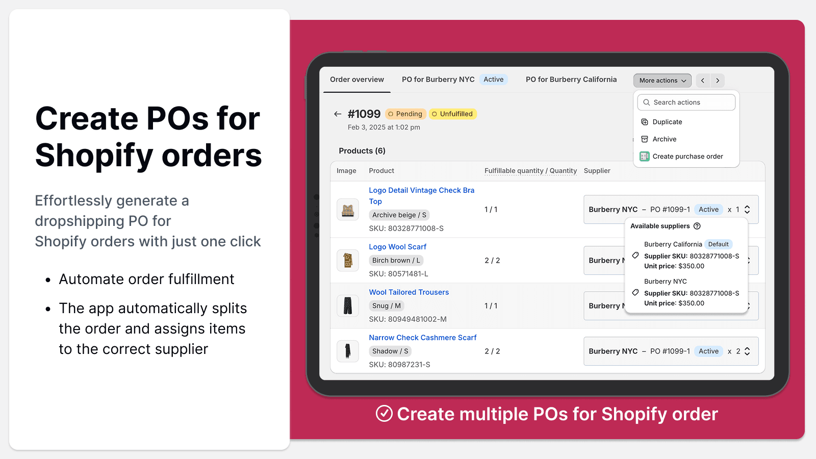 Auto Purchase Orders screenshot 2