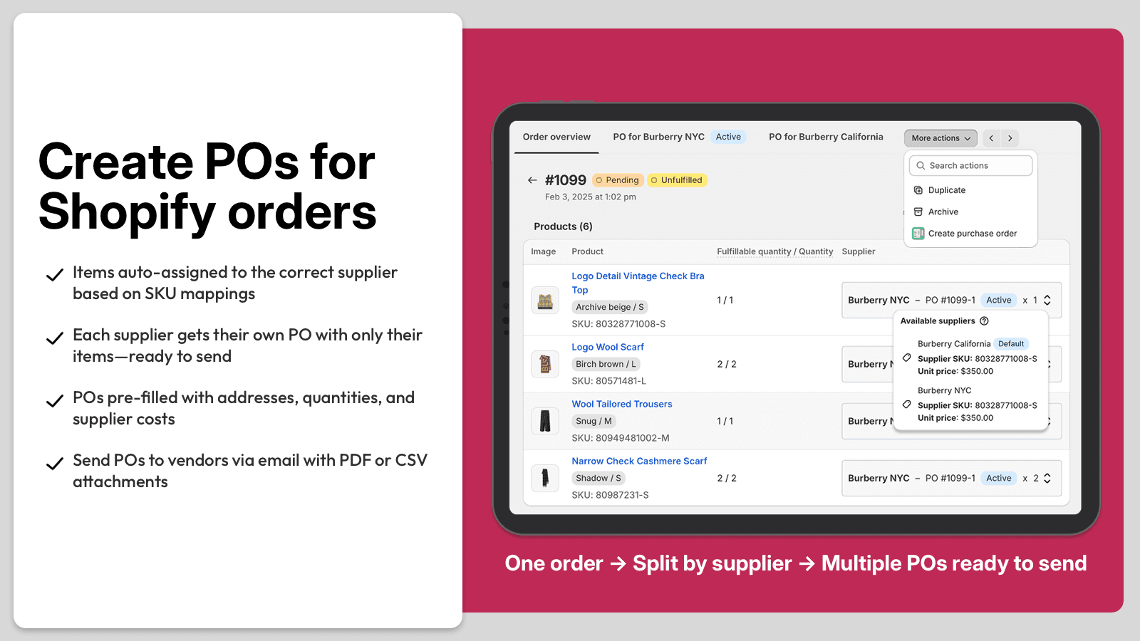 Auto Purchase Orders screenshot 2