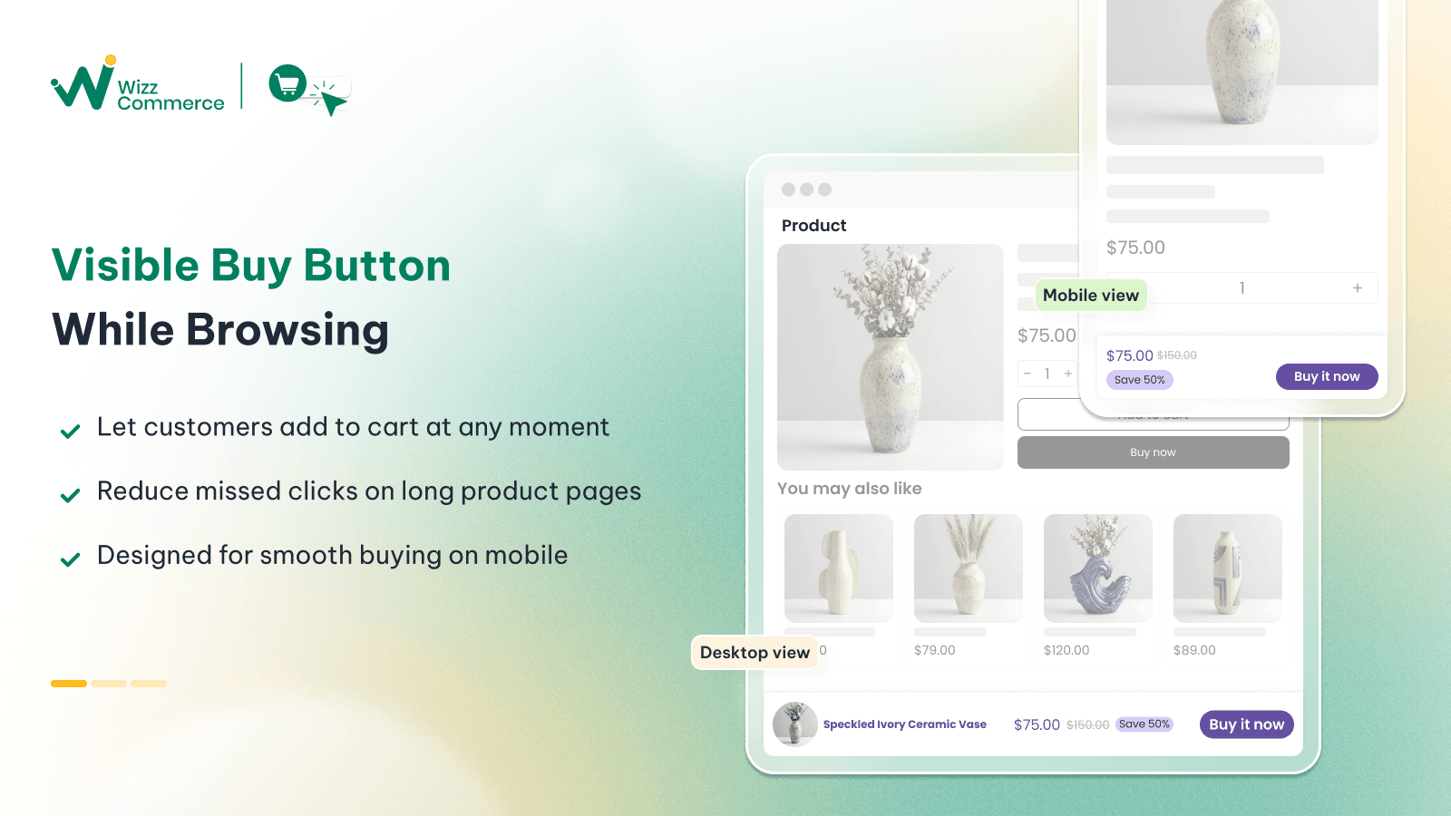 Wi Buy Now: Sticky Add to Cart screenshot 2