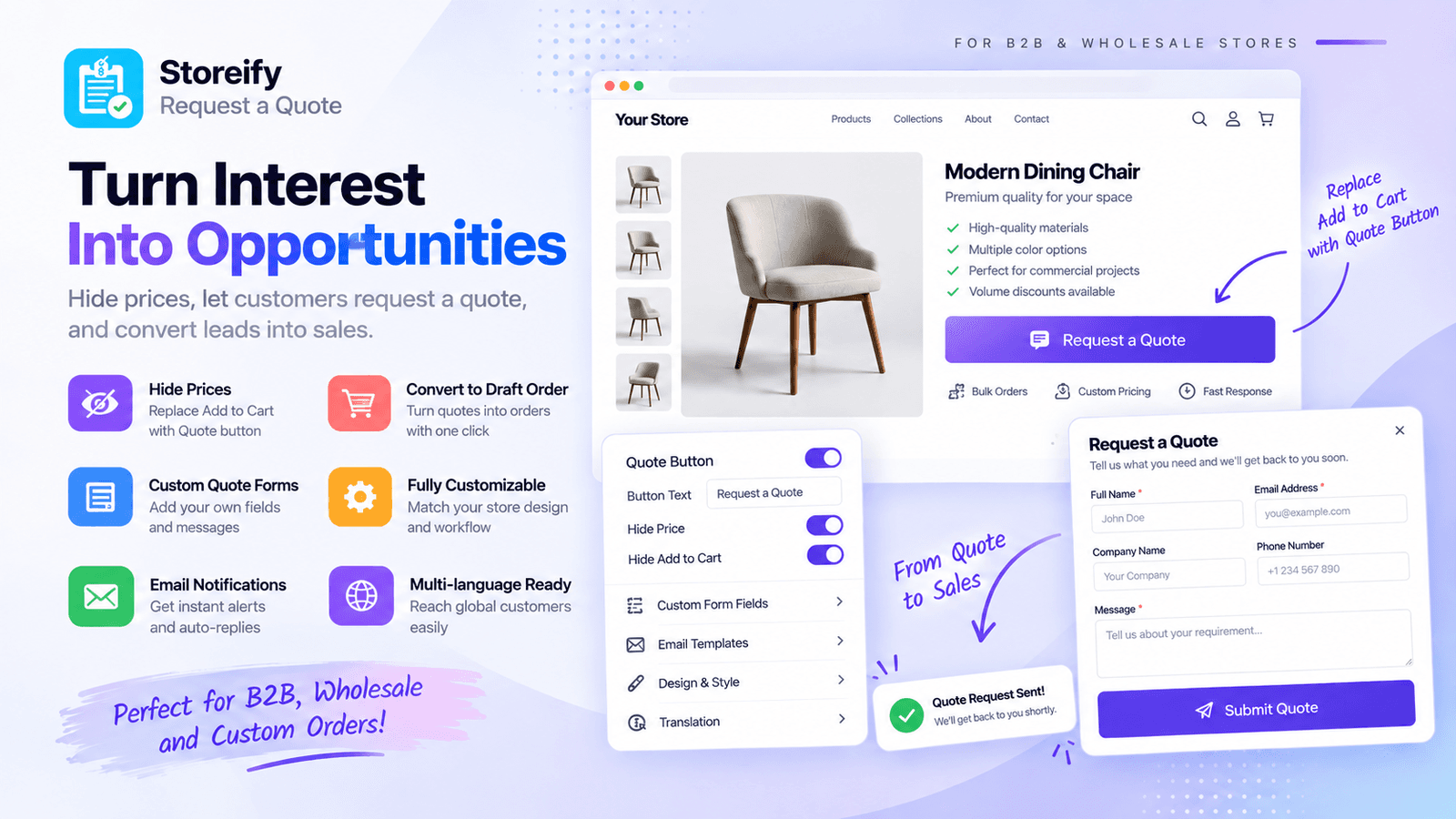 S: Request a Quote, Hide Price screenshot 1