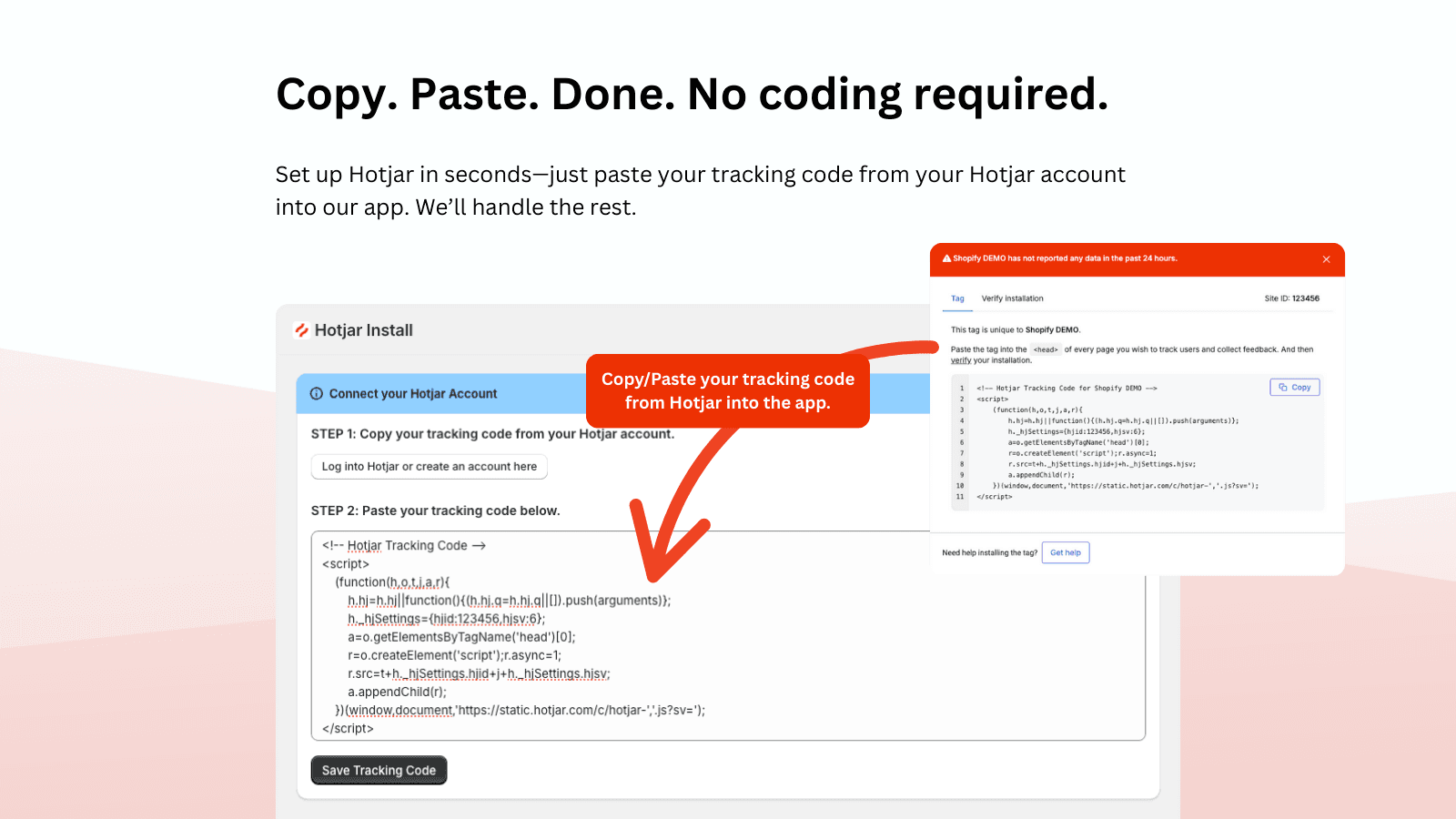 Hotjar Install screenshot 2