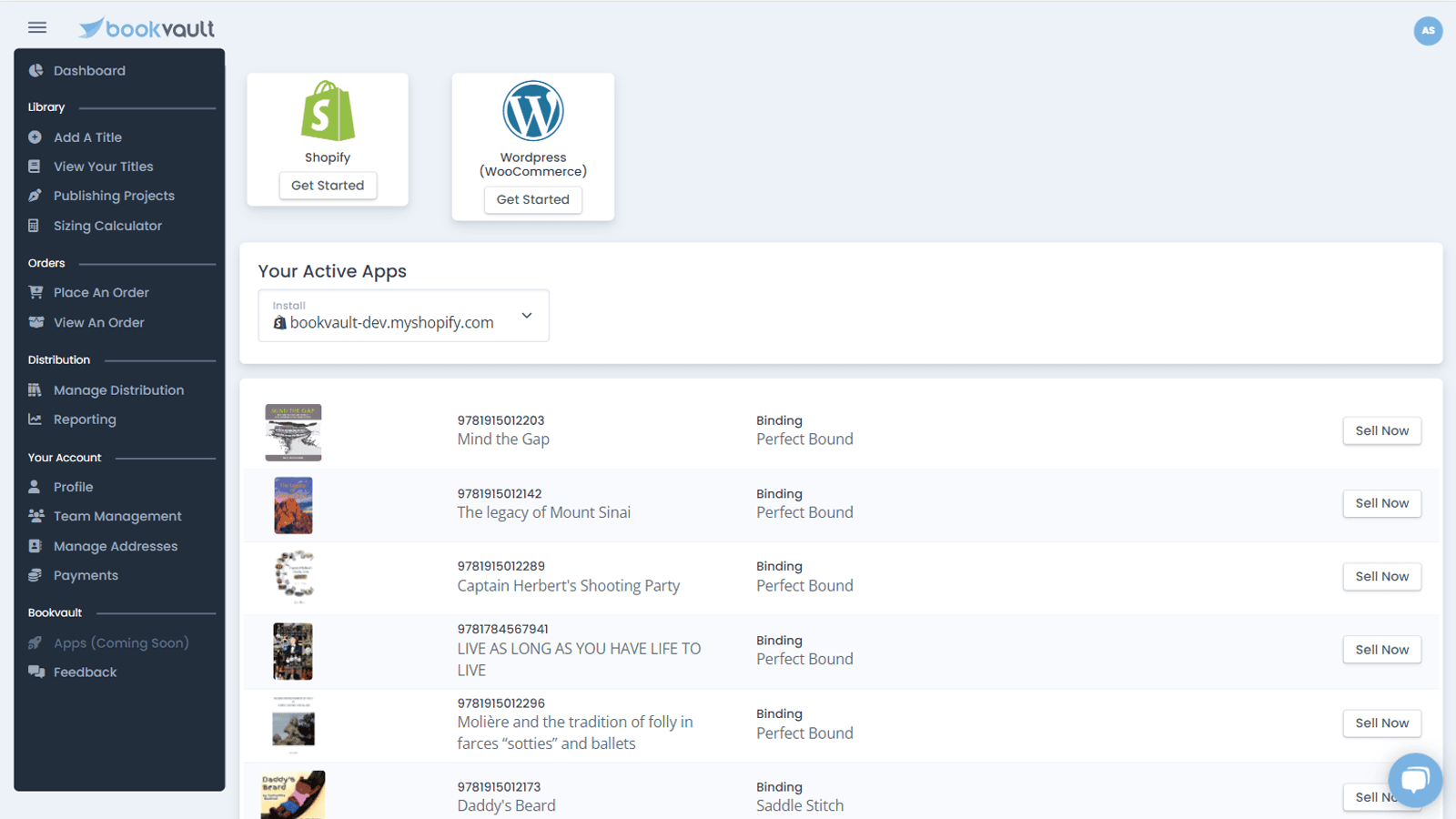 Bookvault screenshot 1
