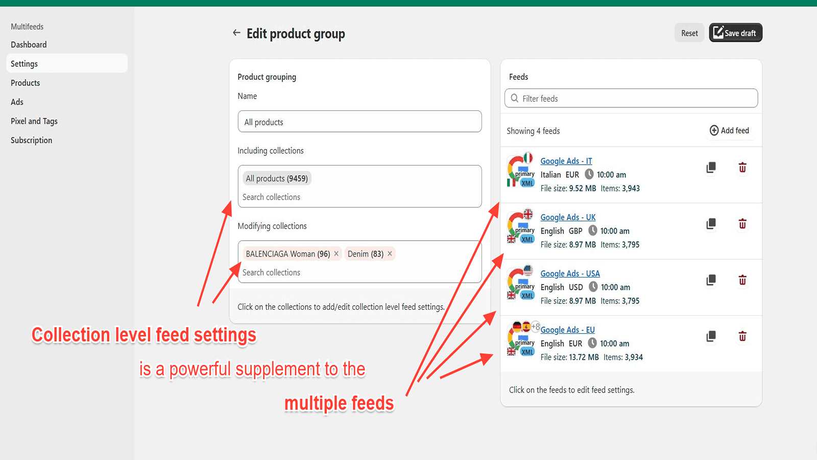 Multifeed Google Shopping Feed screenshot 2