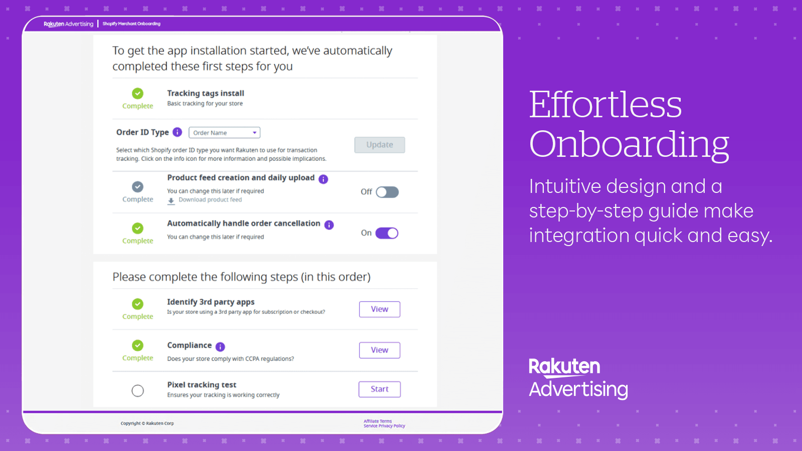 Rakuten Affiliate Tracking screenshot 1